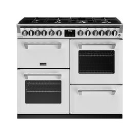 STOVES 444411544 Richmond Deluxe 100cm Dual Fuel Range Cooker Icy White NEW FOR 2023