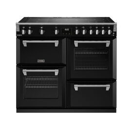 STOVES 444411444 Richmond Deluxe 100cm Rotary Electric Induction Range Cooker Black NEW FOR 2023