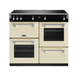 STOVES 444411447 Richmond Deluxe 100cm Electric Induction Range Cooker Classic Cream Touch Controls NEW FOR 2023