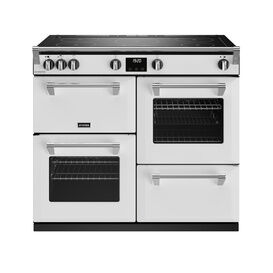 STOVES 444411564 Richmond Deluxe 100cm Touch Controls Electric Induction Range Cooker Icy White NEW FOR 2023