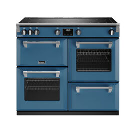 STOVES 444411569 Richmond Deluxe 100cm Touch Controls Electric Induction Range Cooker Thunder Blue NEW FOR 2023