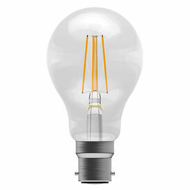 BELL 4W BC B22 LED Filament Light Bulb Clear GLS Warm White 2700K (40w Equiv)