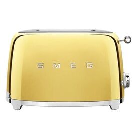 SMEG TSF01GOUK Retro 2 Slice Toaster Gold Special Edition