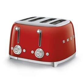 SMEG TSF03RDUK Retro 4 Slice Toaster Red