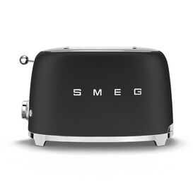 SMEG TSF01BLMUK Retro Style 2 Slice Toaster Matte Black