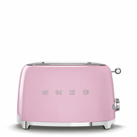 SMEG TSF01PKUK Retro 2 Slice Toaster Pink