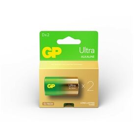 GP Ultra D Alkaline Battery 2 Pack Card GPPCA13AU086