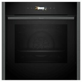 NEFF B54CR31G0B N70 Slide and Hide Built-In Electric Single Oven Graphite-Grey