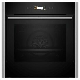 NEFF B54CR71N0B N70 Slide and Hide Built-In Electric Single Oven Stainless Steel