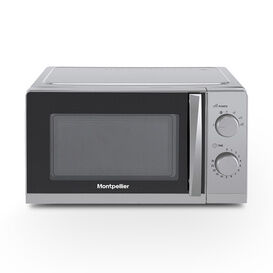 MONTPELLIER MMW20SIL 700W 20L Manual Microwave Oven Silver