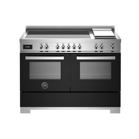 Bertazzoni Professional 120cm Range Cooker Twin Induction Black PRO125I2ENET2