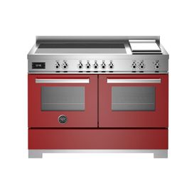 Bertazzoni Professional 120cm Range Cooker Twin Induction Red PRO125I2EROT2