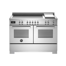 Bertazzoni Professional 120cm Range Cooker Twin Induction Stainless Steel PRO125I2EXT2