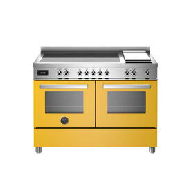 Bertazzoni Professional 120cm Range Cooker Twin Induction Yellow PRO125I2EGIT