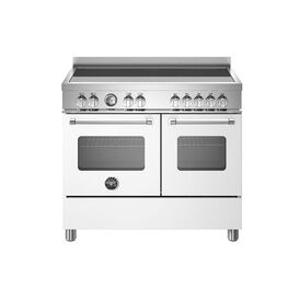 Bertazzoni Master 100cm Range Cooker Twin Oven Induction White MAS105I2EBIC