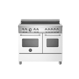 Bertazzoni Master 100cm Range Cooker Twin Oven Induction White MAS105I2EBIC2