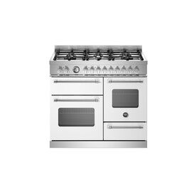 Bertazzoni Master 100cm Range Cooker XG Oven Dual Fuel White MAS106L3EBIC