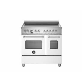 Bertazzoni Master 90cm Range Cooker Twin Oven Induction White MAS95I2EBIC