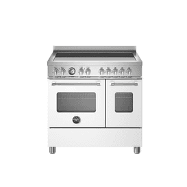 Bertazzoni Master 90cm Range Cooker Twin Oven Induction White MAS95I2EBIC2