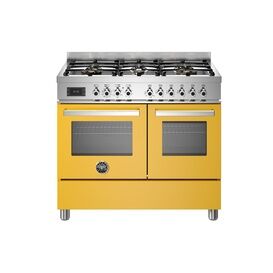 Bertazzoni PRO106L2EGIT Professional 100cm Range Cooker Twin Oven Dual Fuel Yellow