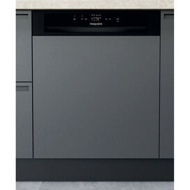 HOTPOINT H3BL626BUK 60cm Semi-Integrated Dishwasher - Black