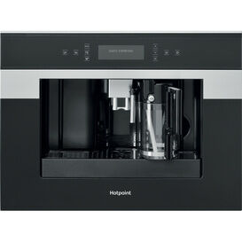 HOTPOINT CM9945H Built-in Coffee Machine - Stainless Steel & Black