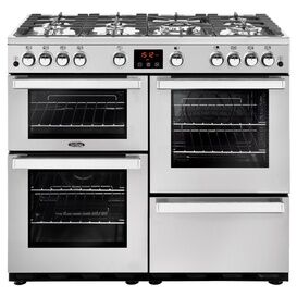 BELLING 444411726 Cookcentre 100G Gas Range Cooker Professional Stainless Steel
