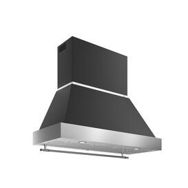 Bertazzoni Heritage Chimney Hood 120cm Wall Mounted Black KC48HERTNE+K120HERTX