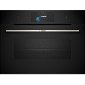BOSCH Series 8, CSG7584B1  Built-in Compact Oven with Steam Function - Black
