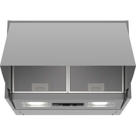 NEFF D61MAC1X0B 60cm Integrated Cooker Hood Silver