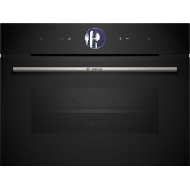 BOSCH CSG7361B1 Series 8, Built-in Compact Oven with Steam Function 60 x 45 cm, Black