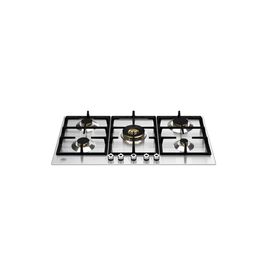 BERTAZZONI P905CPROX Pro Series 90cm Gas Hob with Central Wok Burner - Stainless Steel
