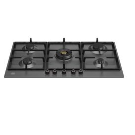 BERTAZZONI P905CPRONE Pro Series 90cm Gas Hob with Central Wok Burner Matt Black