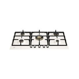 BERTAZZONI P905CHERAX Heritage Series 90cm Gas Hob with Central Wok Burner Ivory Chrome