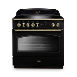 RANGEMASTER CLAS90FXEIBL/B Classic FX 90cm Induction Black/Brass