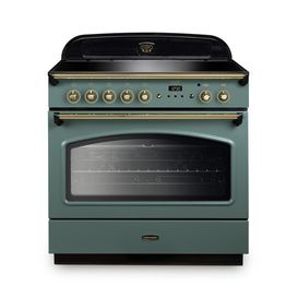 RANGEMASTER CLAS90FXEIMG/B Classic FX 90cm Induction Mineral Green/Brass