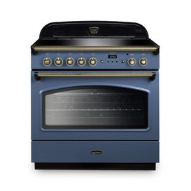 RANGEMASTER CLAS90FXEISB/B Classic FX 90cm Induction Stone Blue/Brass