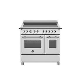 Bertazzoni Heritage 90cm Range Cooker Twin Oven Induction Stainless Steel HER95I2EXT