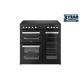 BELLING 444411791 Cookcentre 90cm Ceramic Range Cooker Black