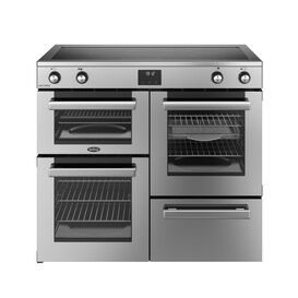 BELLING 444411802 Cookcentre 100cm Electric Induction Range Cooker Stainless Steel