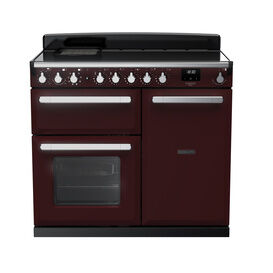 RANGEMASTER ESDL100EIPBOR/CM1 Estel Deluxe 100cm Induction Range Cooker - Bordeaux/Chrome