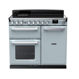 RANGEMASTER ESDL100EIPMSB/CM1 Estel Deluxe 100cm Induction Range Cooker - Misty Blue/Chrome