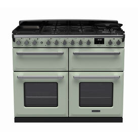 RANGEMASTER ESDLB110DFPMNT/CM1 Estel Deluxe 110cm Dual Fuel Range Cooker - Mint with Chrome Trim