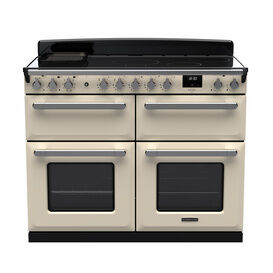 RANGEMASTER ESDLB110EIPPCR/CM1 Estel Deluxe 110cm BC Induction Range Cooker - Pale Cream with Chrome Trim