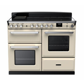 RANGEMASTER ESDLO110EIPPCR/CM1 Estel Deluxe 110cm OC Induction Range Cooker - Pale Cream with Chrome Trim