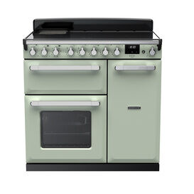 RANGEMASTER ESDL90EIPMNT/CM1 Estel Deluxe 90cm Induction Range Cooker - Mint with Chrome Trim