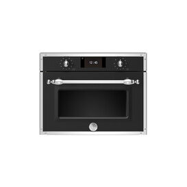 Bertazzoni F457HERMWTNE Heritage Series TFT Touch Display 45cm Combi-Microwave Oven Matt Black