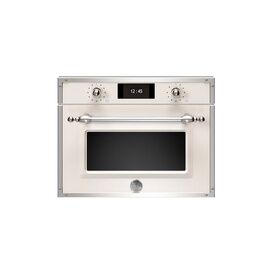 Bertazzoni F457HERVTAX Heritage Series TFT Touch Display 45cm Combi-Steam Oven Ivory/Chrome