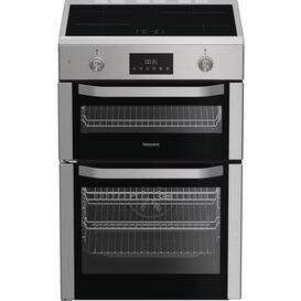 HOTPOINT HDE6IDC2X 60cm Electric Induction Double Cooker Inox