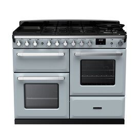 RANGEMASTER ESDLO110DFPMSB/CM1 Estel DLX 110 OC Dual Fuel Range Cooker - Misty Blue/Chrome
